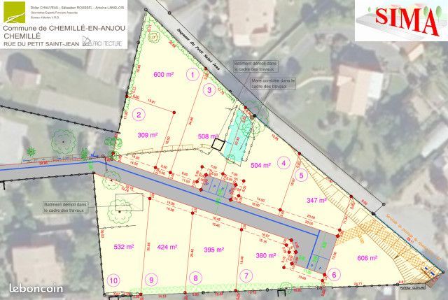Terrain 347 m² · à Chemillé-en-Anjou · 51 900 €