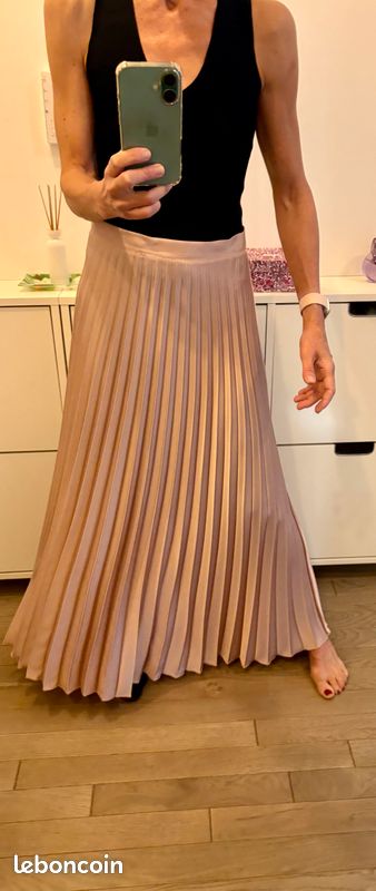Jupe Longue Femme Pôles Coton Saumon Taille 38 - Neuve Sans étiquette