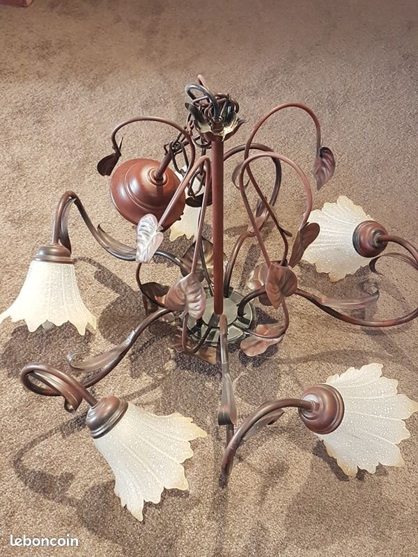 Lustre métal marron (image 1)