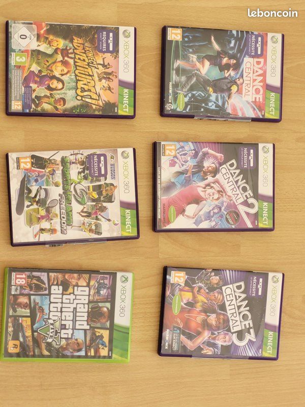 XBox 360 Noire 120 GO + Kinect + jeux (image 3)