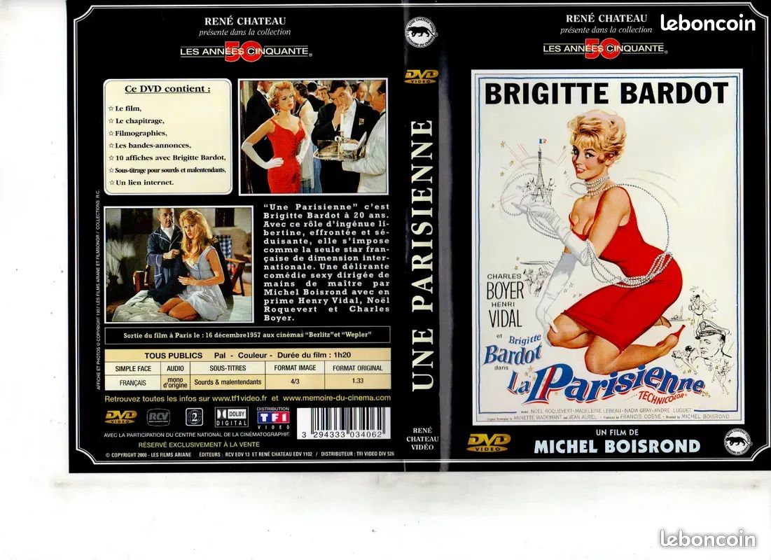 Comédie - La Parisienne 1957 Brigitte Bardot Editions René CHATEAU Neuf (image 1)