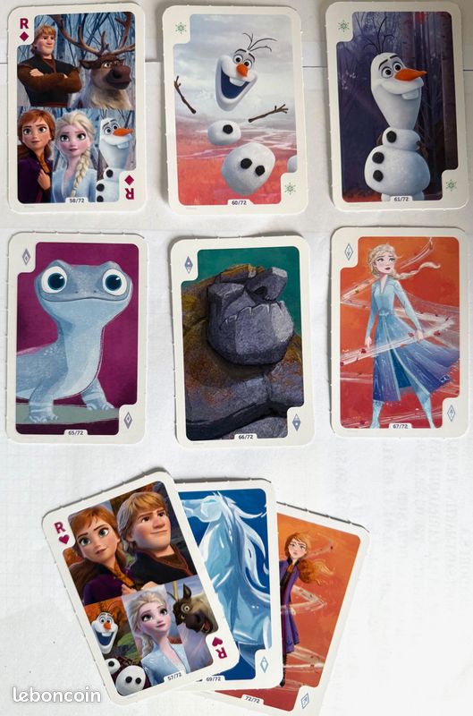 Lot Cartes Reine des Neiges 2 (Etat neuf) (image 7)