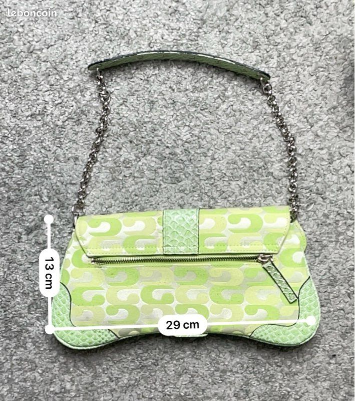 Sac a Main Baguette Guess Vert Pomme Vintage (image 7)