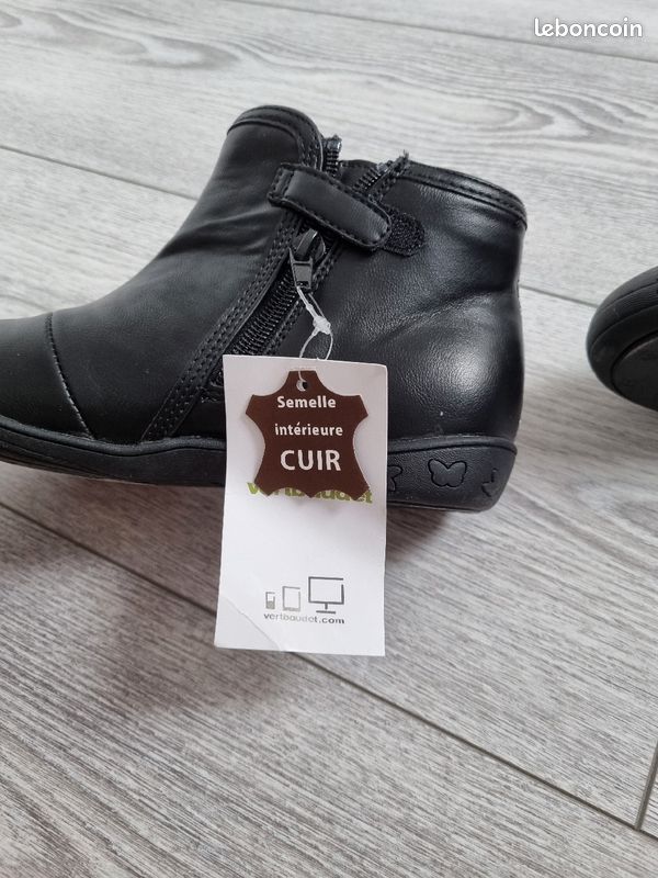 Boots noir argenté verbaudet pour fille (image 4)