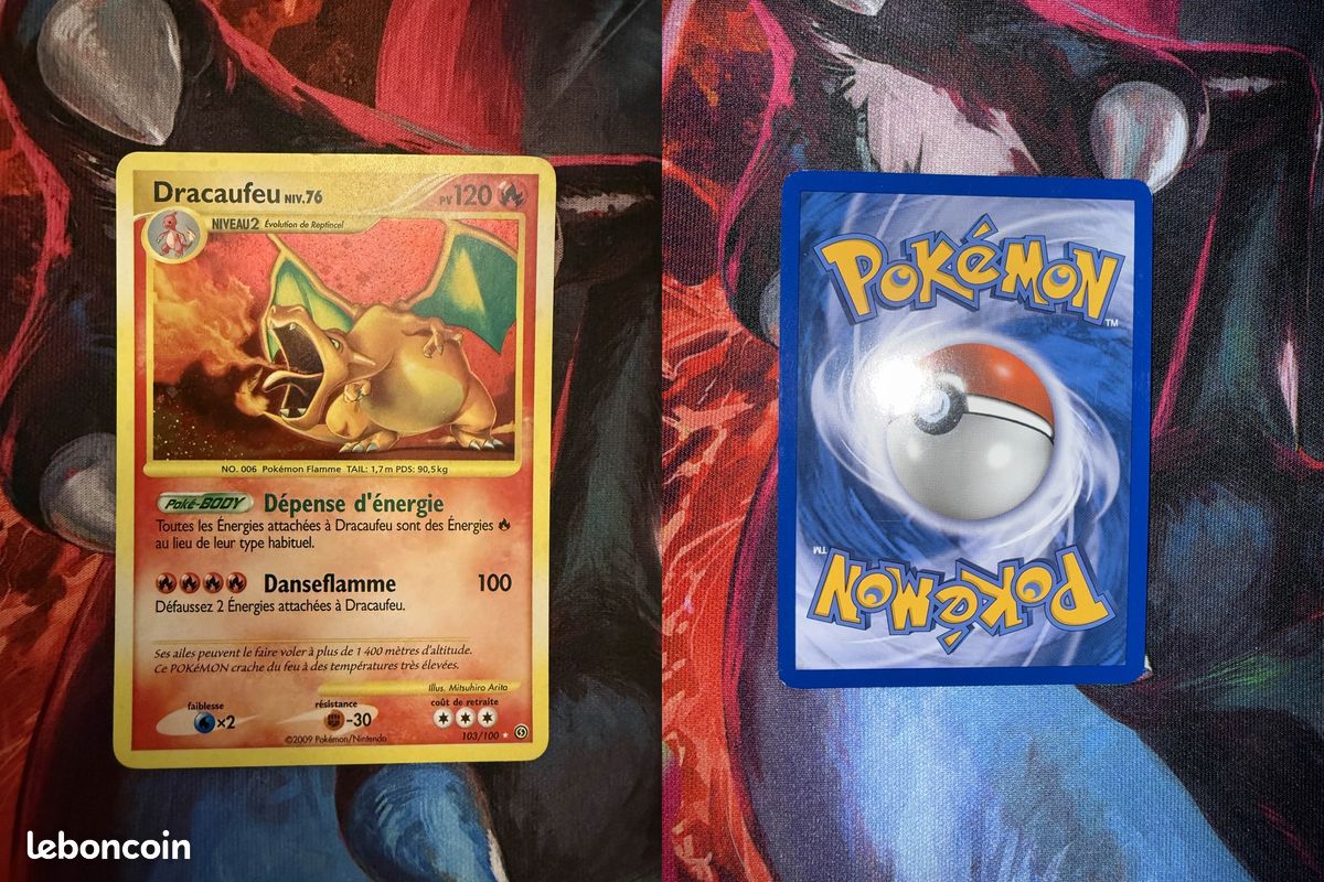Carte Pokémon Dracaufeu 103/100 HOLO Secrète D&P Diamant Et Perle 