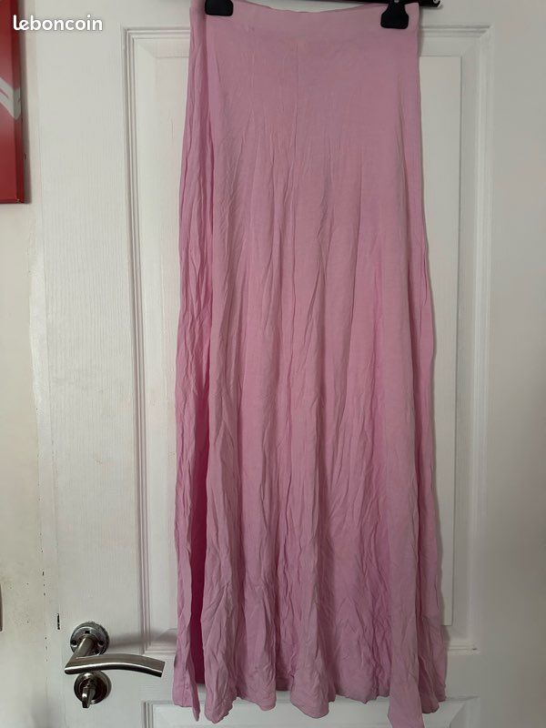 Jupe longue rose Monki (image 1)