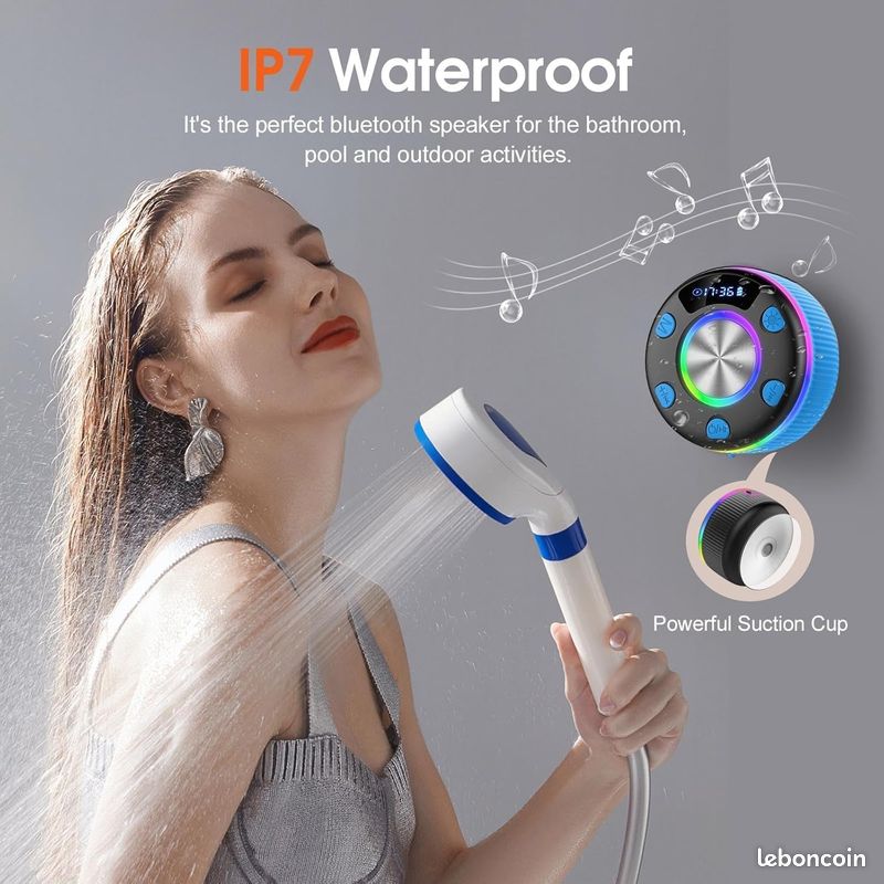 Enceinte Bluetooth Douche (30% remise) (image 4)