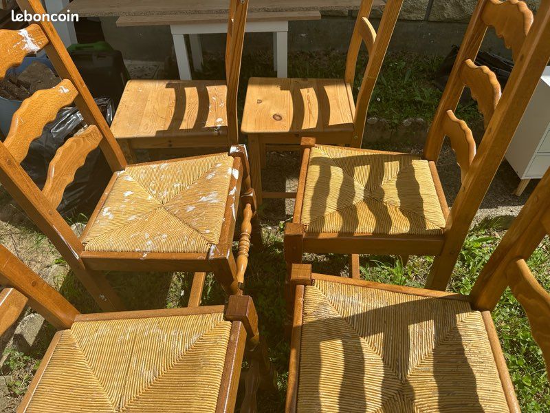 Lot de 6 chaises en bois (image 1)