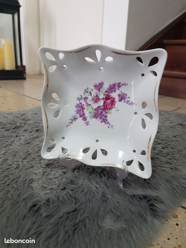Assiette décoratif fleuries (image 1)