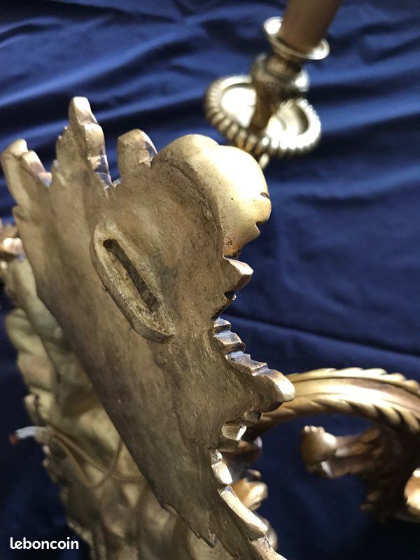 Paire d'appliques en bronze doré (image 6)