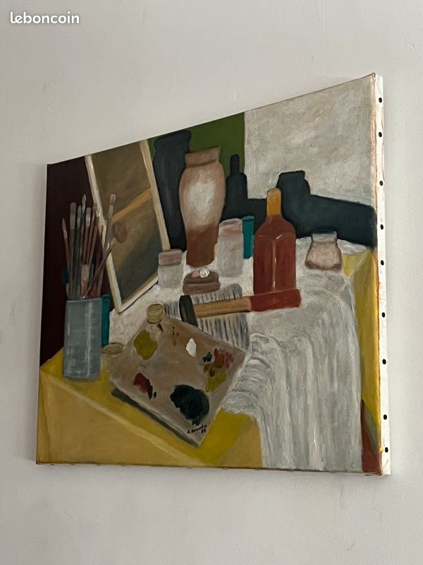 Peinture ATELIER de PEINTRE nature morte (image 3)