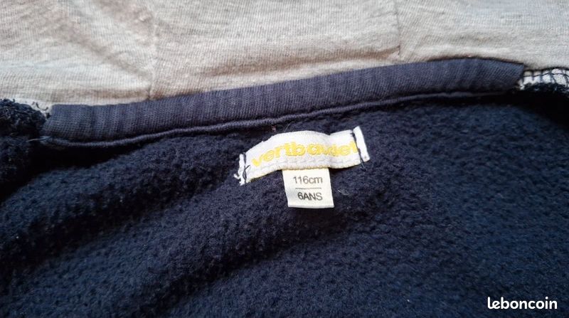 Gilet zippé Vertbaudet 6 ans (image 4)