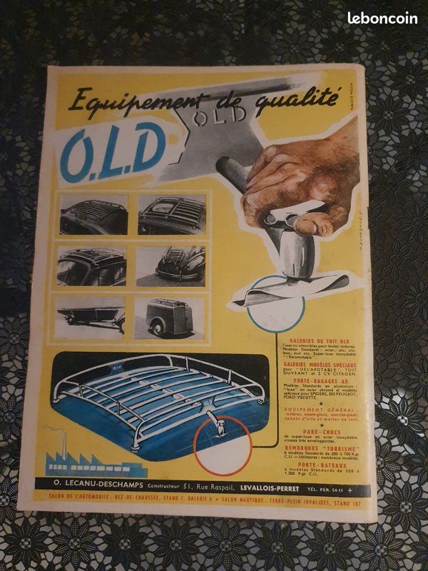 Revue L'Automobile Spécial Salon 1951 — Renault Frégate & Accessoires O.L.D, collector (image 3)