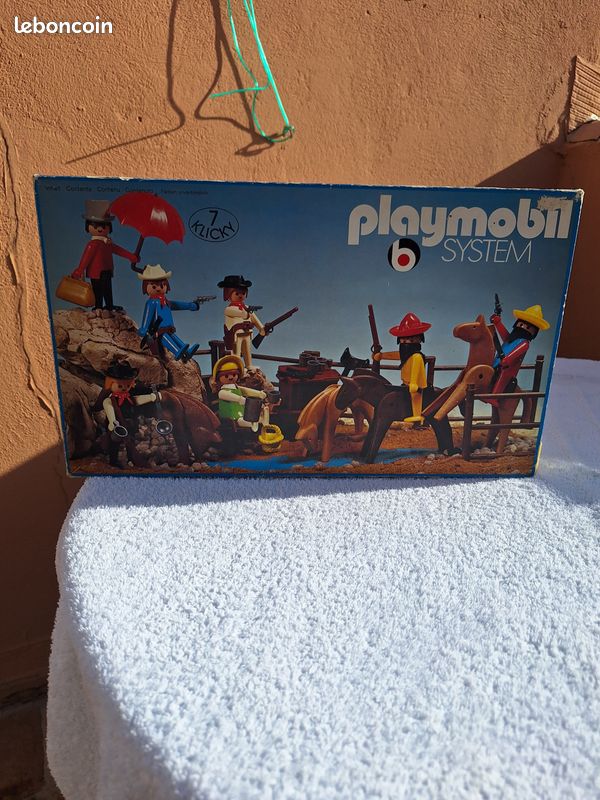 PLAYMOBIL Far West – Mexicain Avec Boîte – Vintage 1974 – Collection