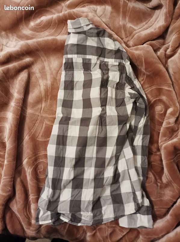 Chemise a carreaux grise (image 2)