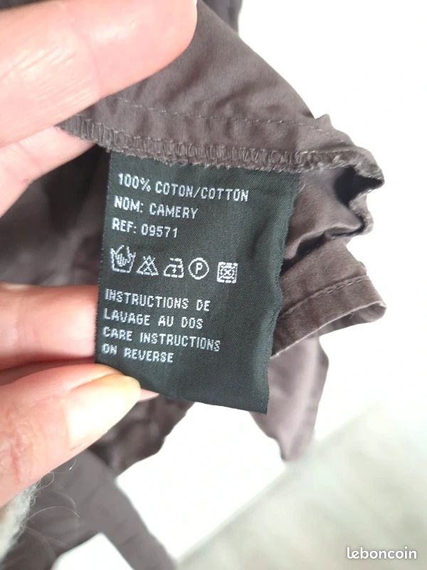 Chemise marron Sud Express taille M (image 3)