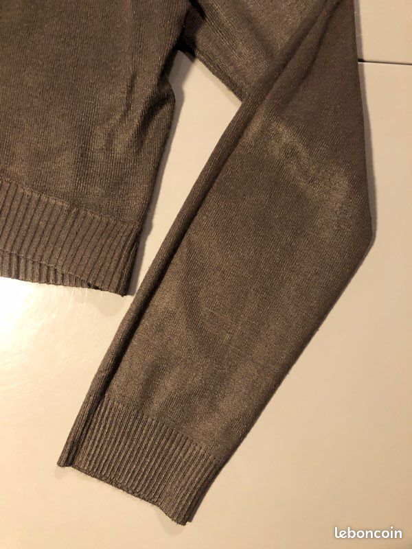 Gilet court / Boléro marron taille 38/40 La Redoute très bon état (image 3)