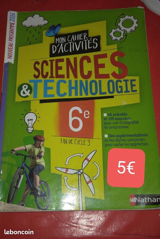 Mon cahier d'activité sciences et technologie 6e fin de cycle 3 (image 2)