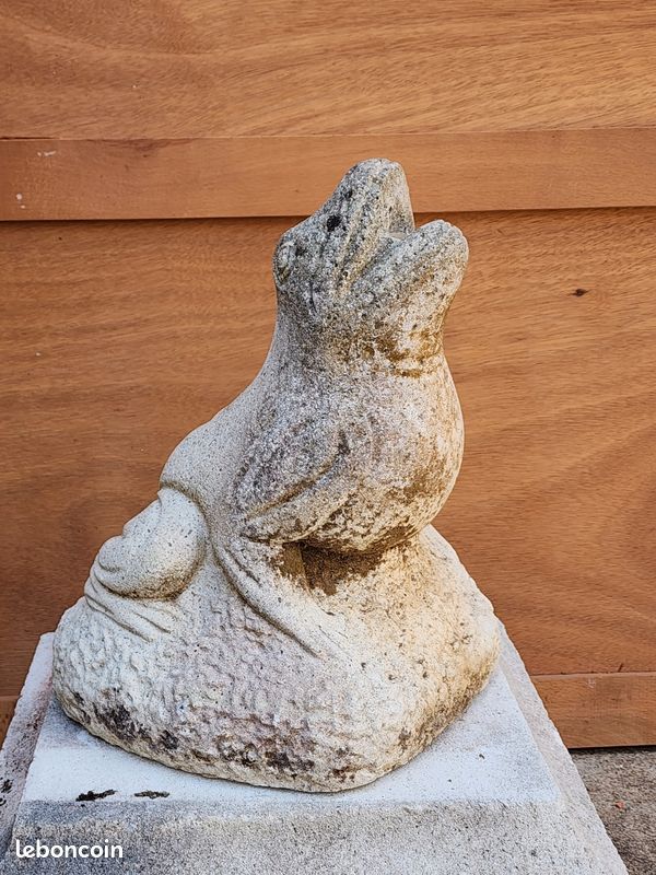 Protège-éclaboussures De Caniveau Grenouille WPI - Déco Résine Pierre, Vert, Neuf En Boîte