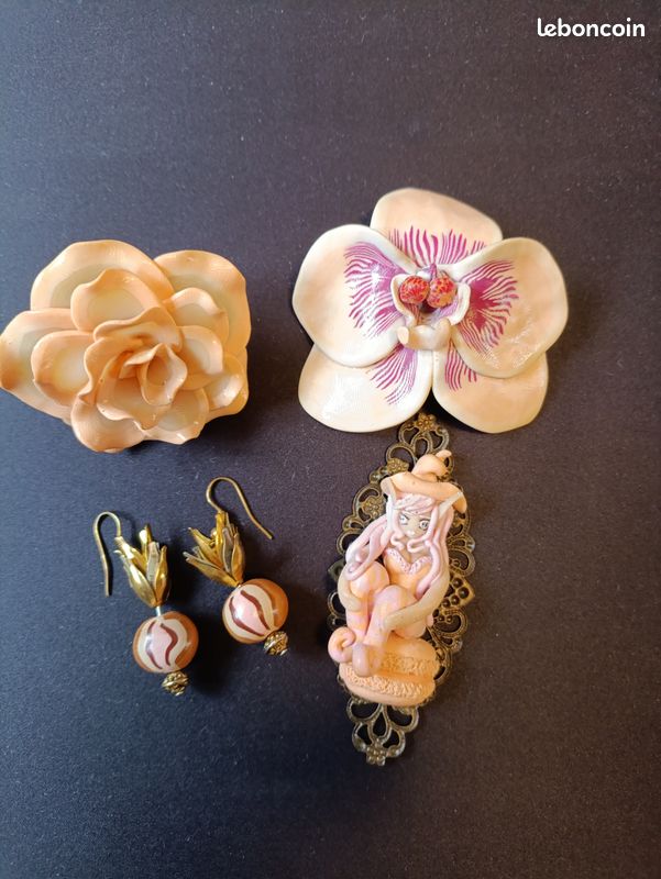 Lot de créations bijoux en pâte Fimo (image 1)