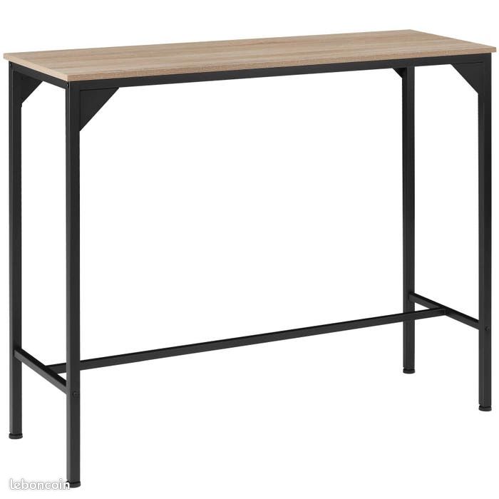 Table de bar industrielle 120 x 40 x 100,5 cm (image 1)