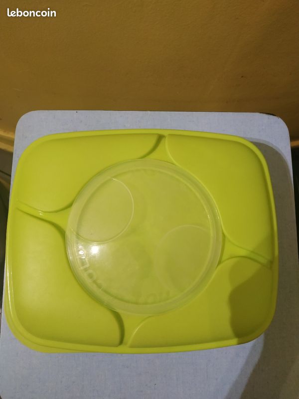 Boîte hermétique repas avec compartiments et pain de glace (image 1)