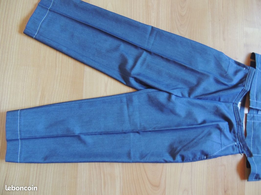 Ensemble pantacourt et veste Aquarelle taille 38 en TBE (image 3)
