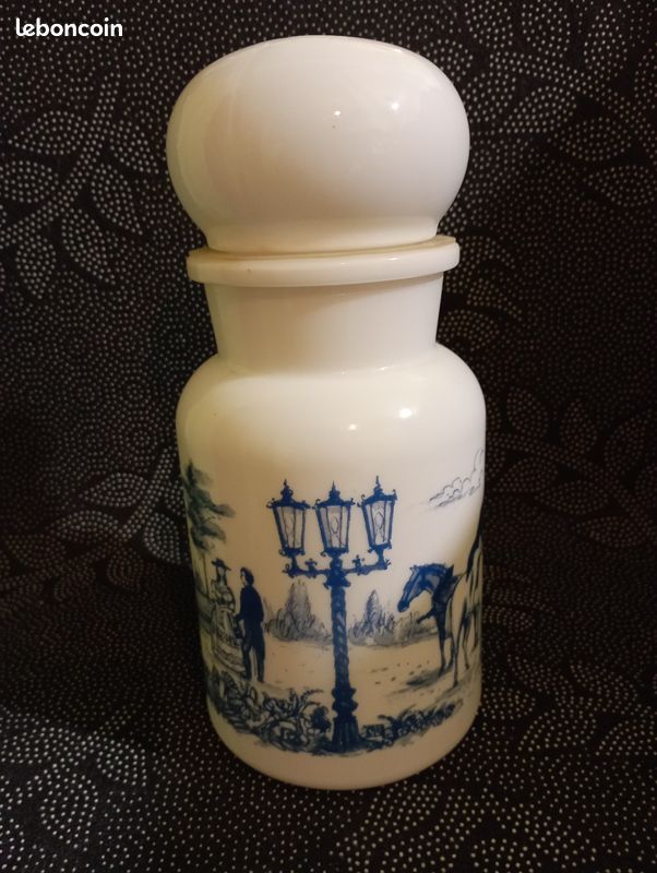 Pot d’apothicaire opaline style victorien Belgium années 70 (image 2)