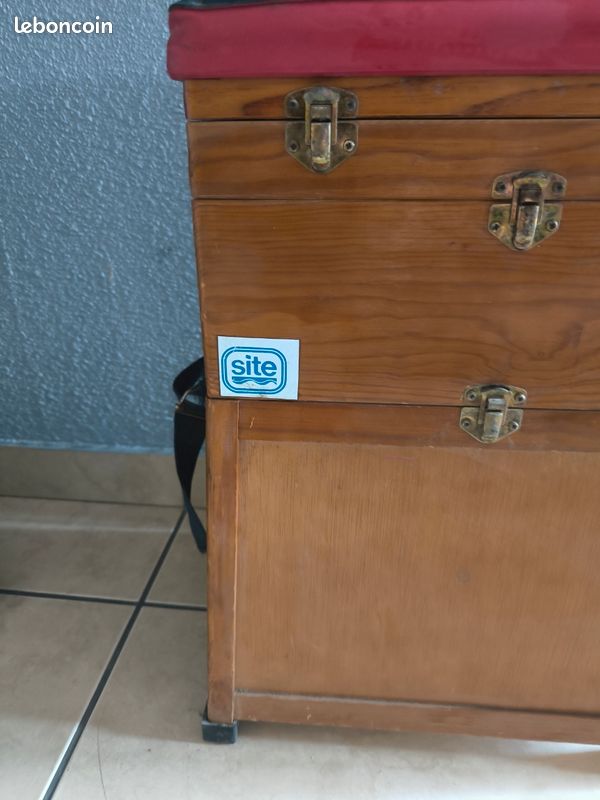 Petit Siège Pliant Ancien Pour Pêcheur - Vintage - Article De Pêche