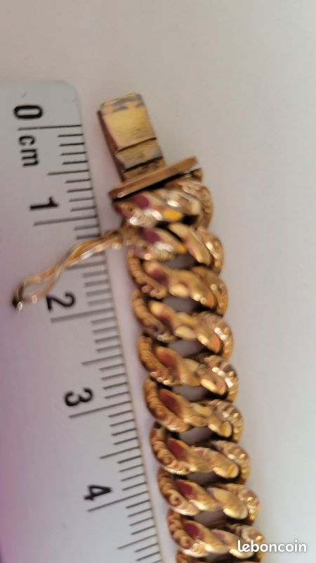 SUBLIME BIJOU BRACELET MAILLE AMÉRICAINE 14 CM 12 MM POUR FEMME