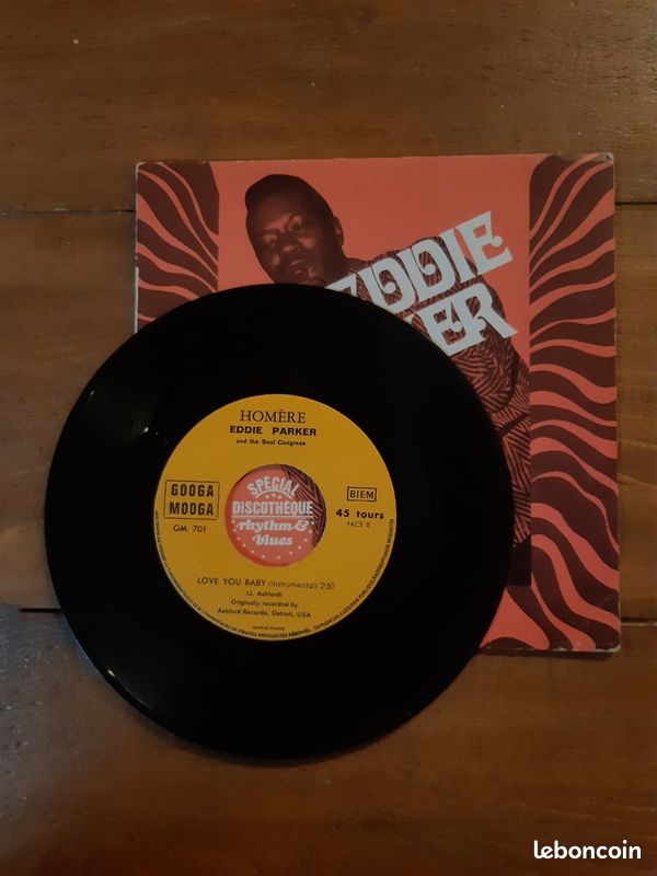 Eddie parker 45t vinyl sp biem label googa mooga 1968 (image 4)