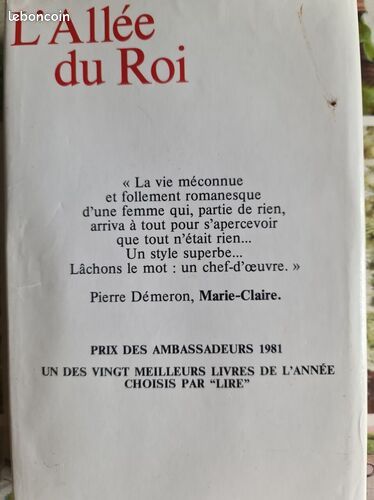 [Livre] L'Allée du Roi - Bon état (image 2)