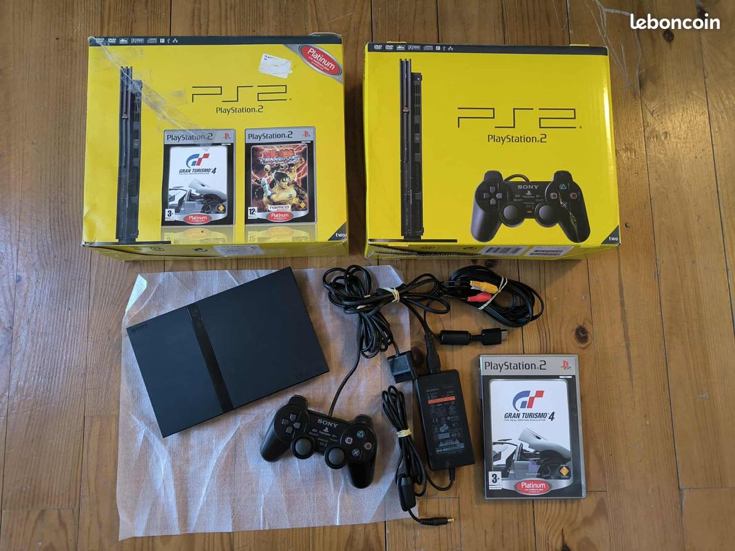 Console Sony Playstation PS2 slim Tekken Gran turismo Pack