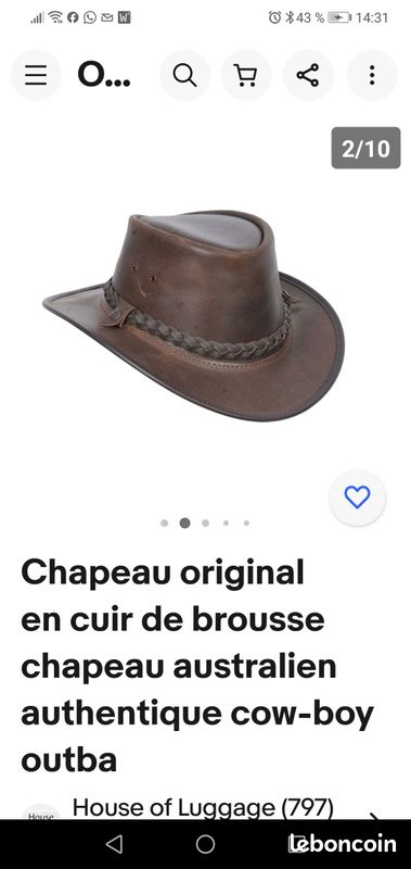 Chapeau en cuir (image 3)
