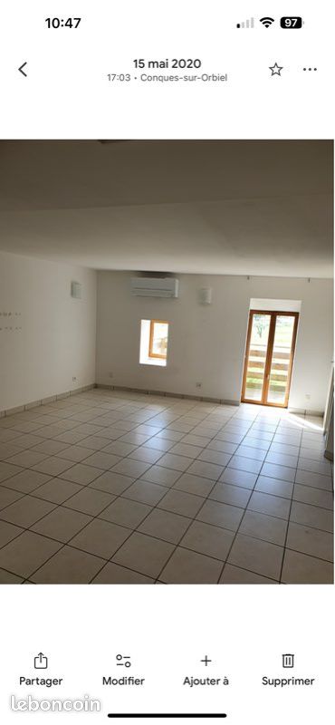 Maison 3 pièces 85 m² · à Conques-sur-Orbiel · 85 m² · 550 €/mois