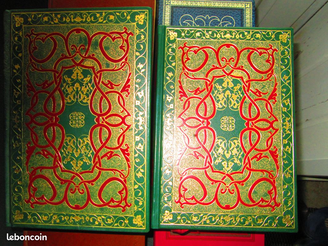 Anciens livres façon cuir dorures (image 2)