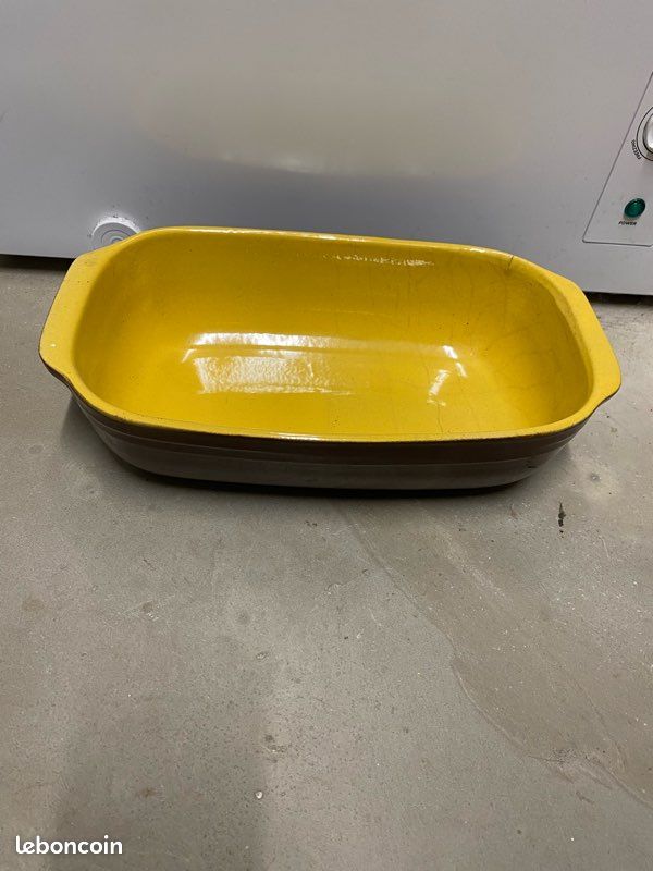 Plat Ovale ceramique pour four rouge 31x21cm - PYREX