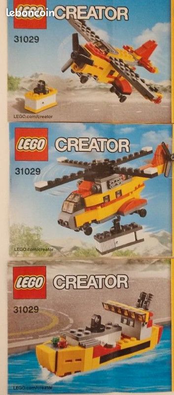LEGO Helicopter cargo creator en 31029 Jeux Jouets