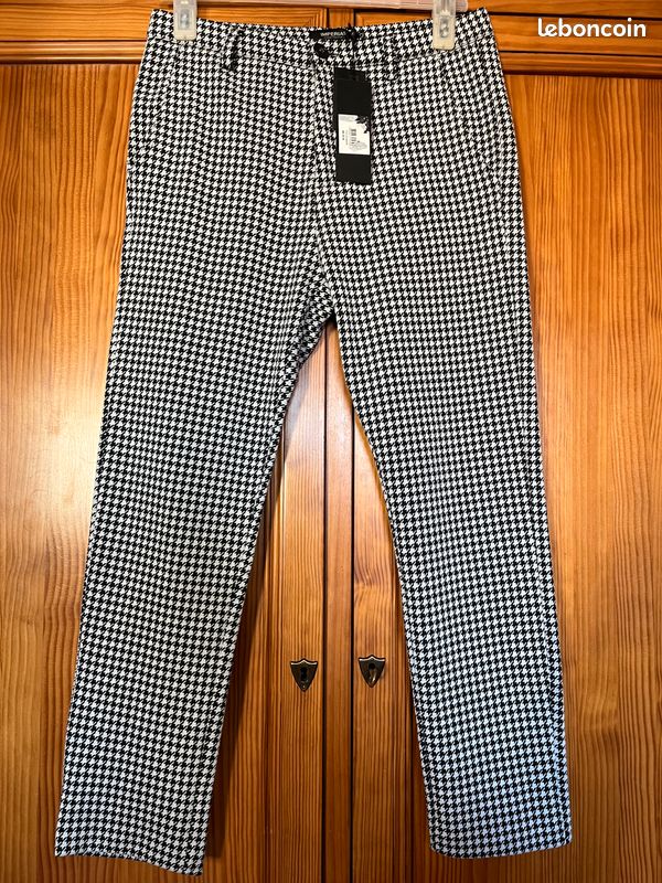 Pantalon Legging Pied-de-poule Uniqlo Femme - Taille XS - Occasion Très Bon état