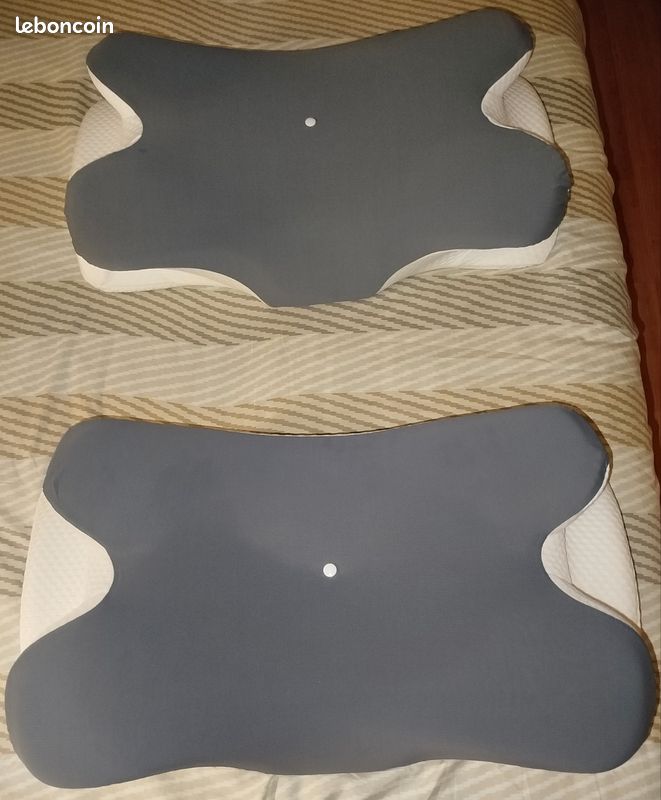 Lot de 2 oreillers cervicaux ergonomiques (image 1)