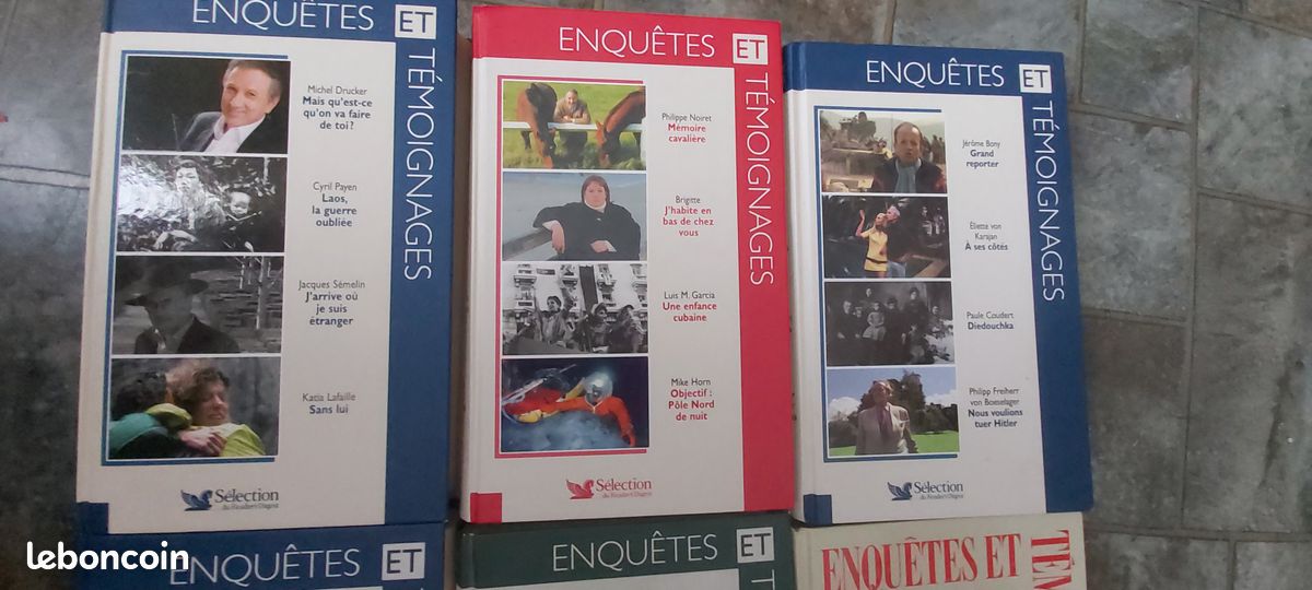 Lot de 6 livres Enquêtes et témoignages (image 3)
