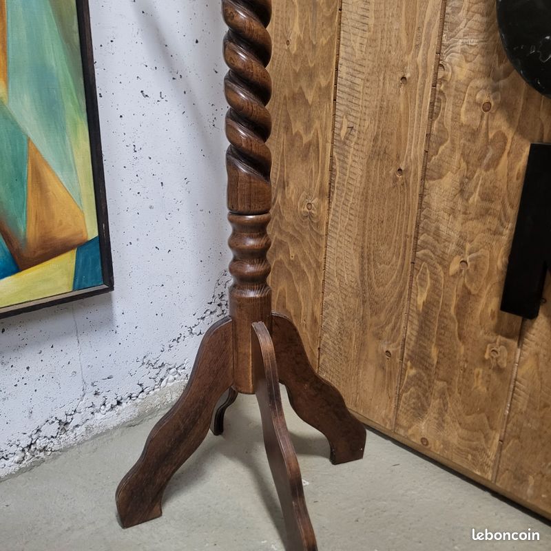 𧄠Porte-manteau ancien en bois tourné (image 3)