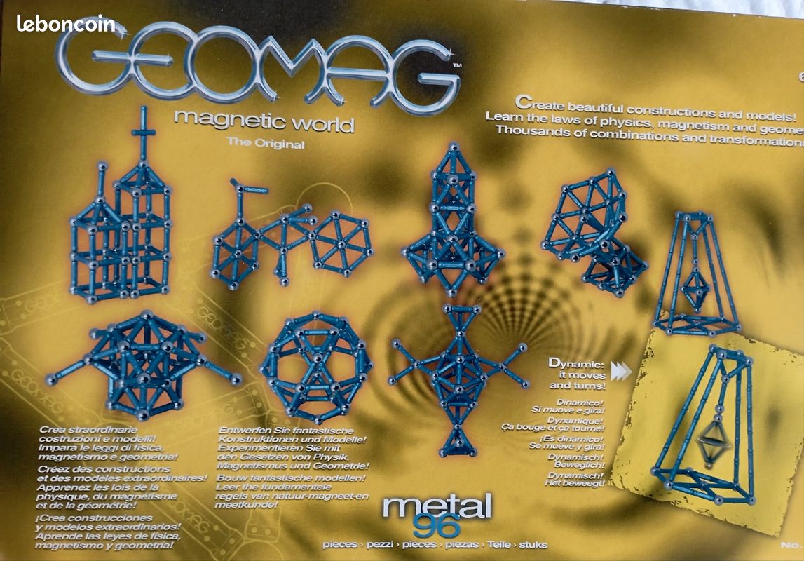 Geomag 96+48 pièces + CD et sac à dos (image 1)