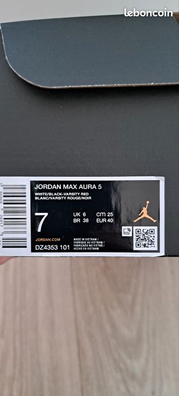 Jordan Max Aura Basket Jordan Taille 25 Baskets Nike Jordan Max
