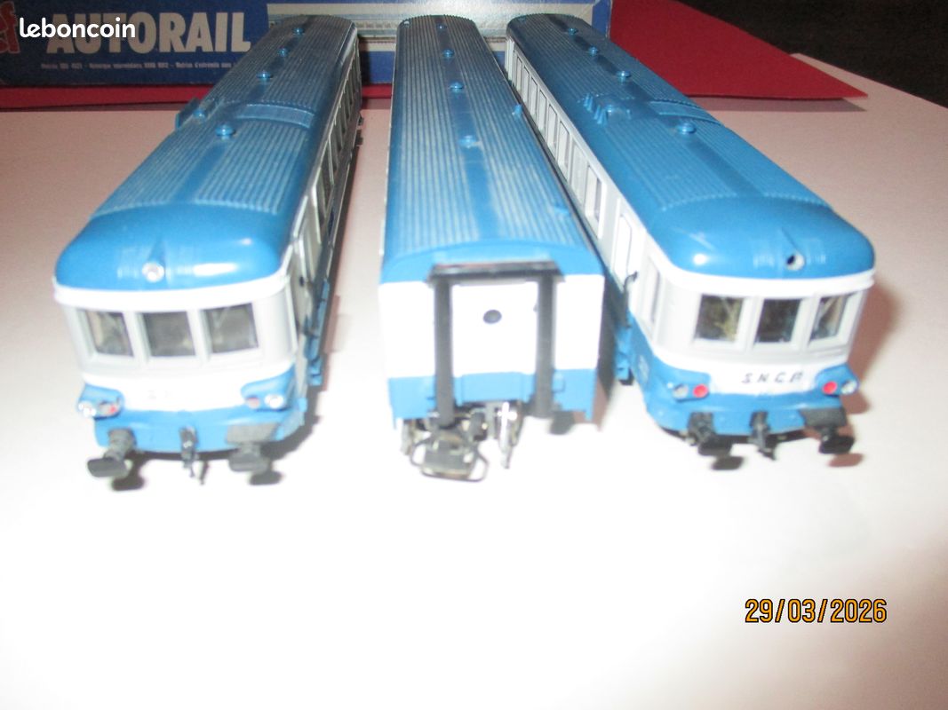 Jouef HO Autorail EAD Avec Personnages Et éclairage – Neuf En Boîte, Réf 5489