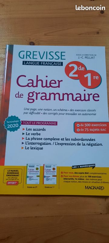 Cahier de grammaire seconde et 1ere (image 2)