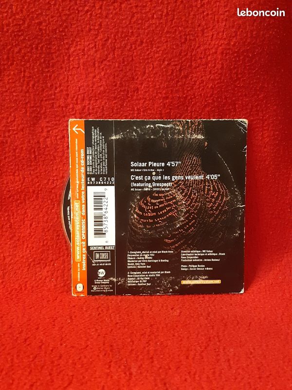 Mc salaar pleure cd audio 2 titre (image 4)