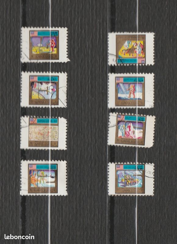 Timbre Émirats Arabes Unis 1972 – Ras Al Khaima MNH De Gaulle, France, Argent