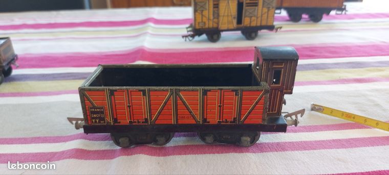 Ancien Wagon En Tôle JEP - Train Miniature Vintage - Occasion