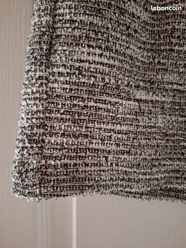 Jupe noire beige & doré Camaïeu - juju19 (image 6)